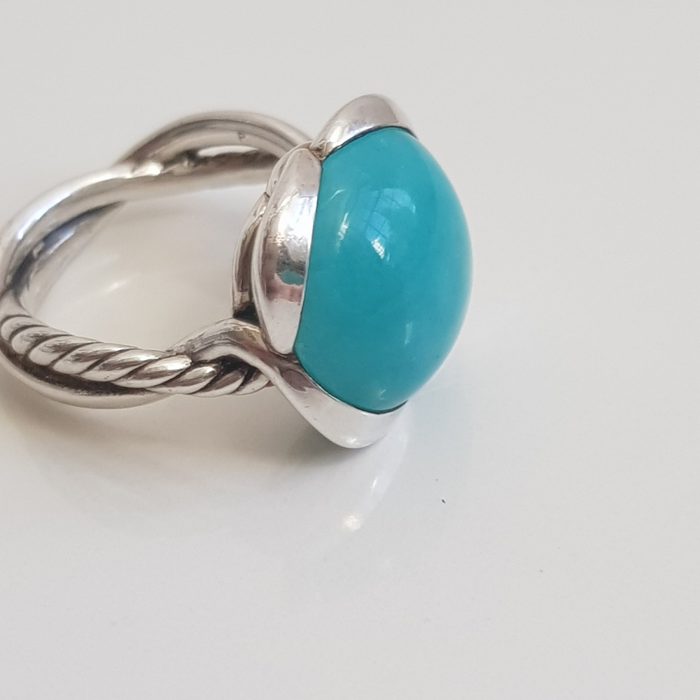David Yurman Continuance Amazonite Ring - image 8